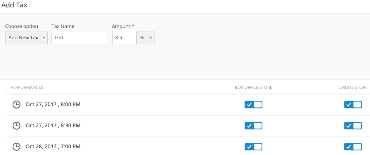 Surcharge options - screenshot 2