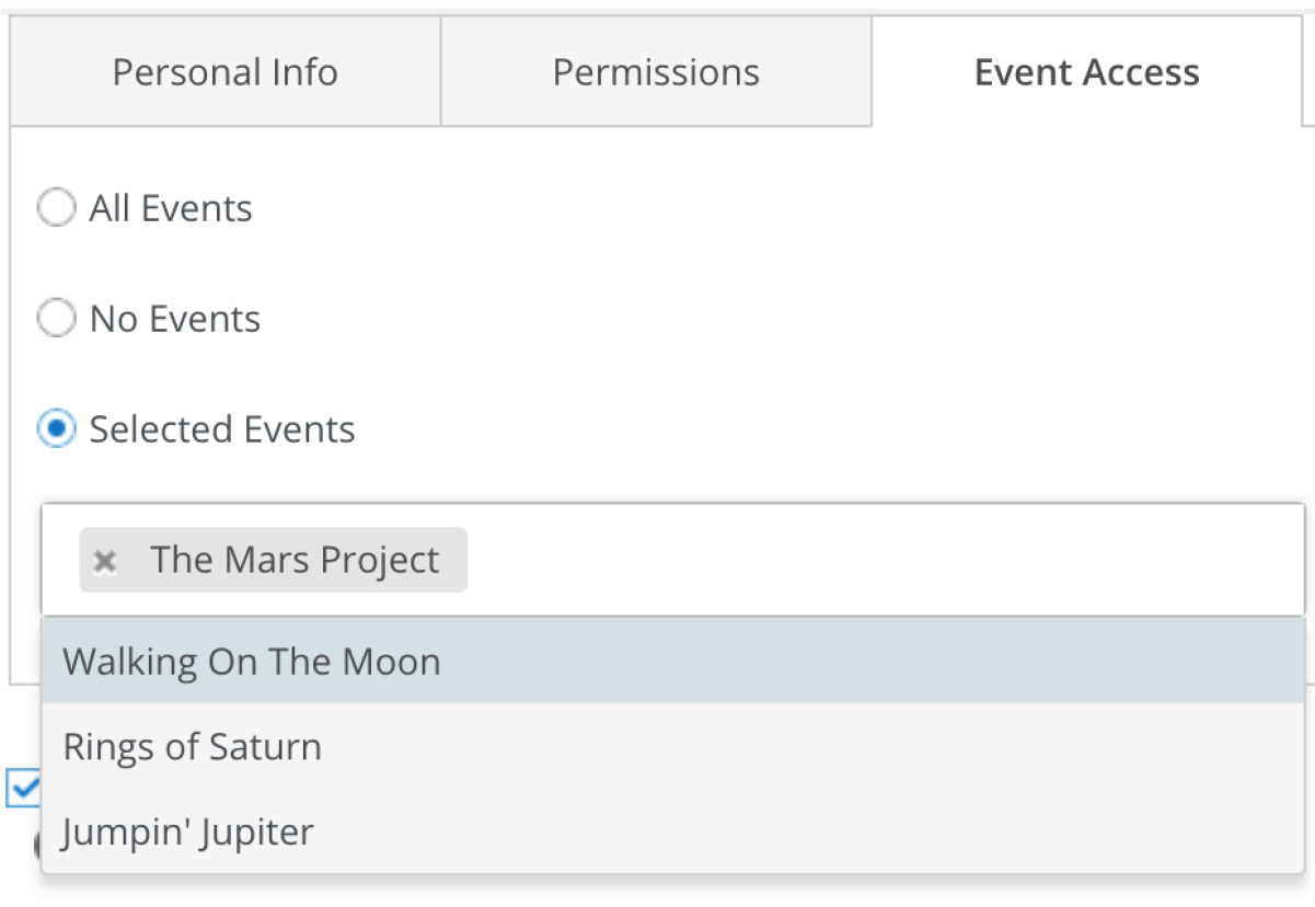 User management - Screenshot 2