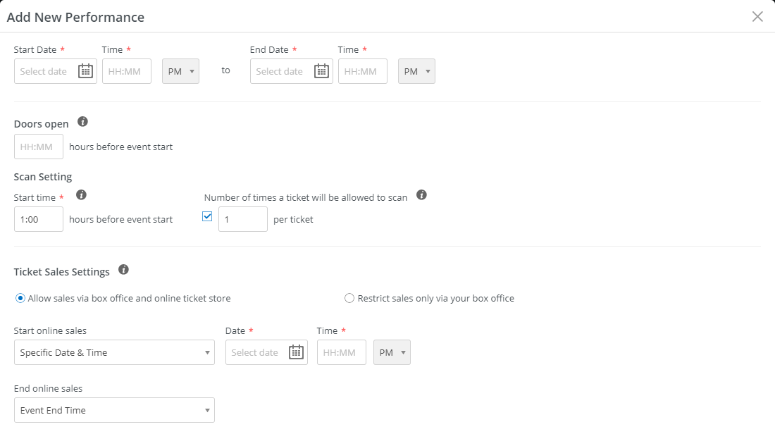 Event Setup Wizard - Screenshot 2