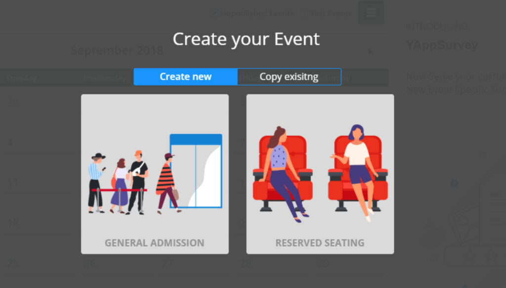 Select The Type Of Event