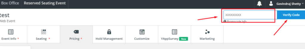 Enter The Promo Code