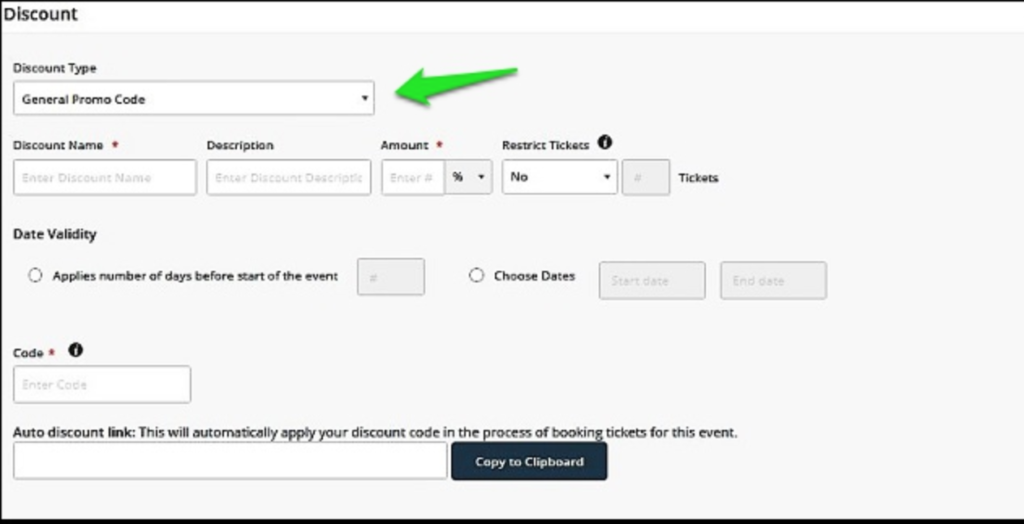Add General Promo Code